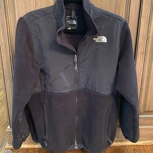 Good condition girls fleece north face zip up.